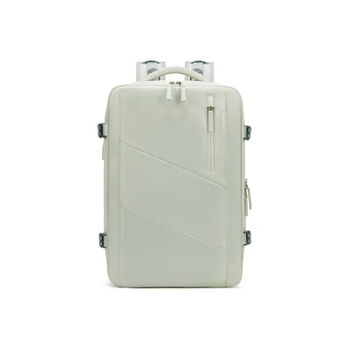 OUTWALK Oxford Laptop Backpack Medium Size Unisex Black/Gray/Green