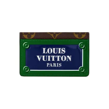 LOUIS VUITTON Card Holder Blue/Green