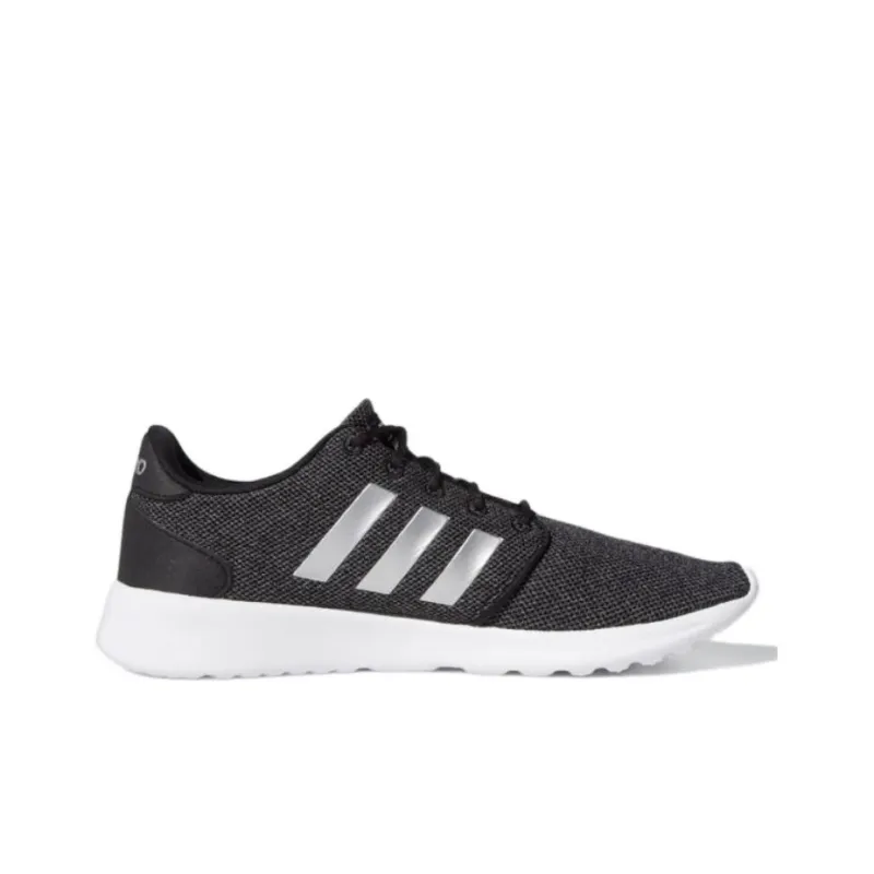 Adidas Cloudfoam QT Racer Cushioning Anti Slip And Wear Resistant Low Top Running Shoes Women's Dark Gray White-1