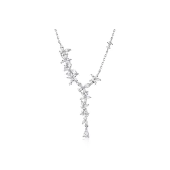 KADER S925 Silver Necklaces Women's Silver White, Goddess Exclusive Box