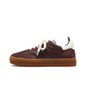 Officine Creative Kombined Low-Top Skateboard Shoes Women's Burgundy
