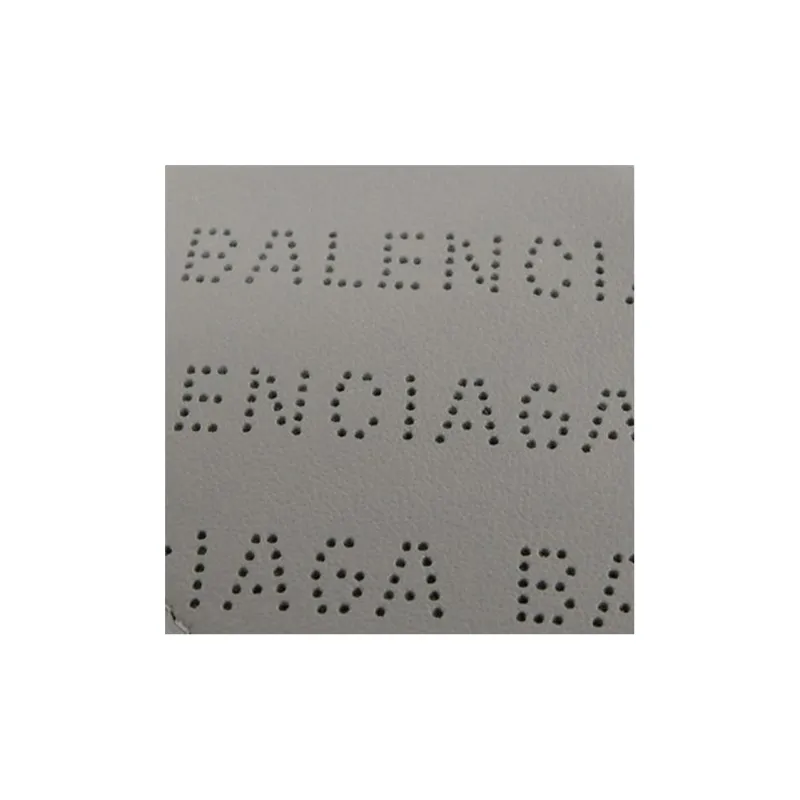 Balenciaga Leather Clutches Wallets Card Holders Women's Gray-4