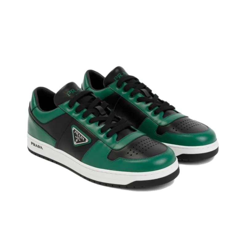 PRADA Low Top Skateboard Shoes Men's Green-2