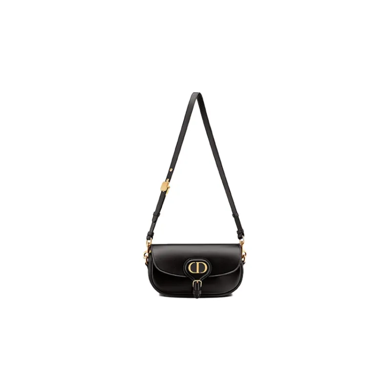 DIOR Bobby Smooth Cow Leather Crescent Bag, Handbag, Shoulder Bag, Crossbody Bag Regular Women's Black-4