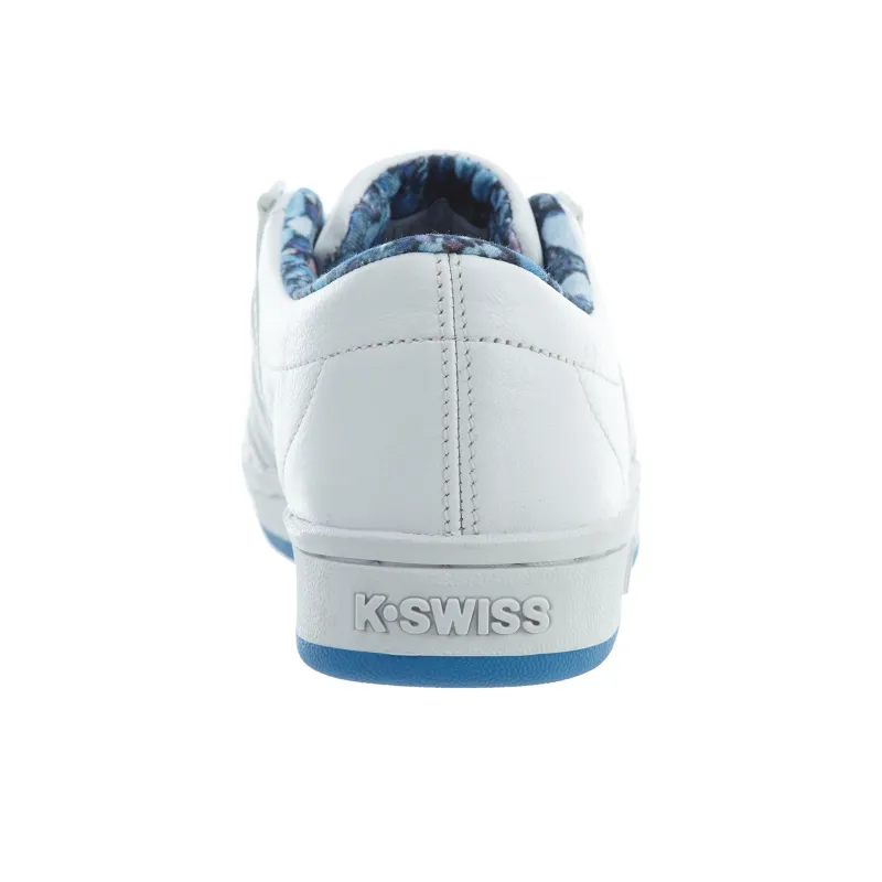KSWISS Slip Resistant Low Top Skateboard Shoes Women's White Blue-3