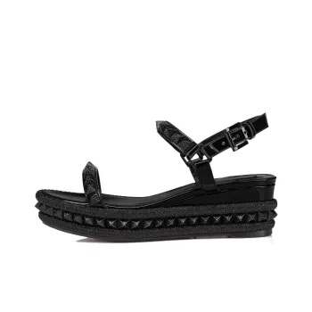 CL Pyraclou One Strap Sandals 6cm Women's Black