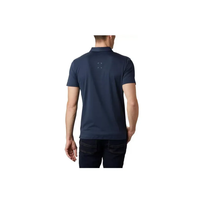 Columbia Hike Polo Shirts Men Marine Blue-1