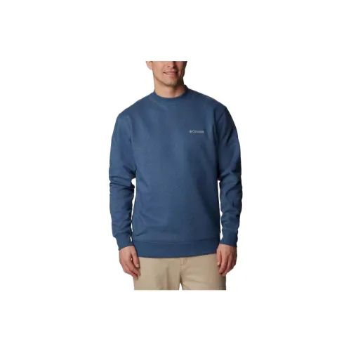 Columbia Sweatshirts Men Dark Mountain Blue