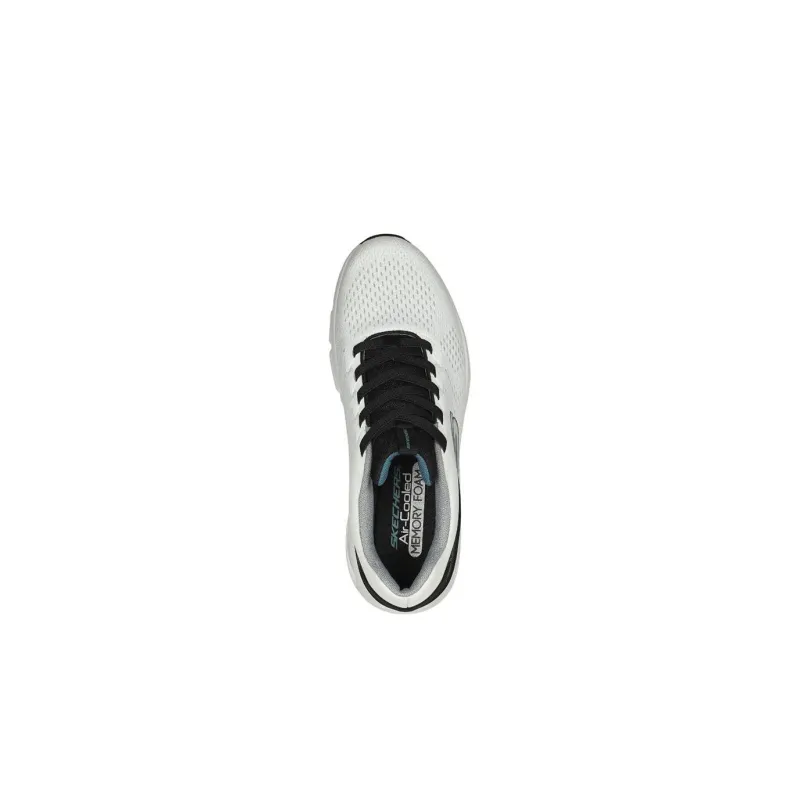 Skechers Anti Slip Wear Resistant Low Top Casual Running Shoes Men's Black White-2