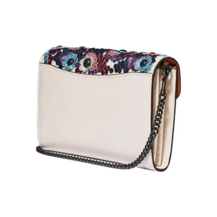 COACH Tabby Leather Messenger Bag Clutch Crossbody Bag Shoulder Bag Small Size Women's White-2