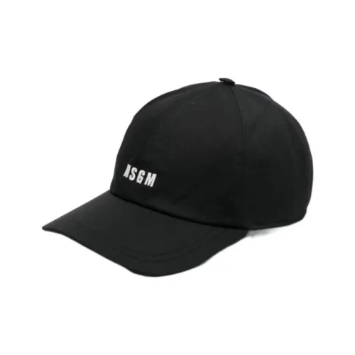 MSGM Baseball Caps Men Black