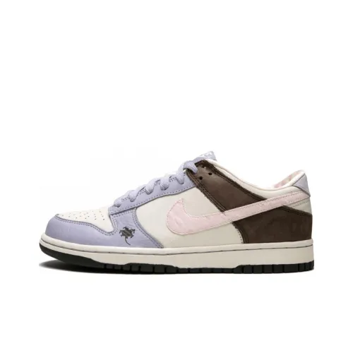 Nike Dunk Low Premium Wear-Resistant Low-Top Skateboard Shoes Women's Pink Purple