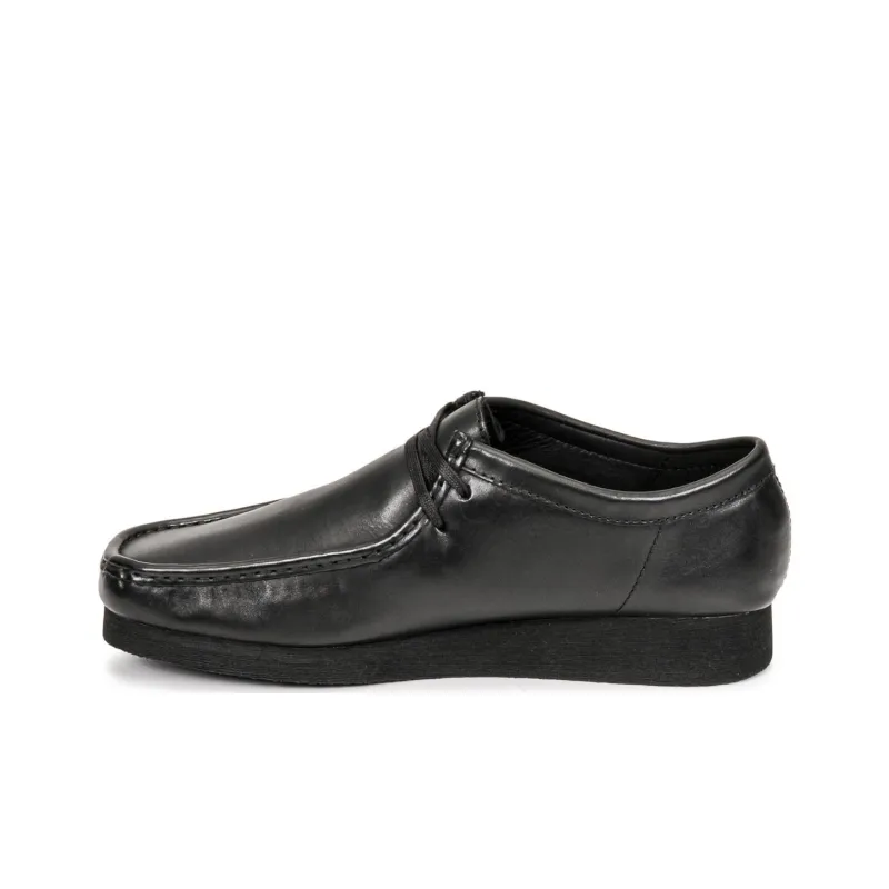 clarks Shacre Boot Black Leather-0