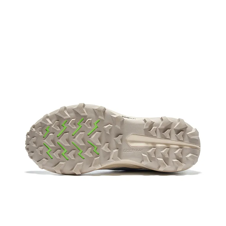 Saucony Peregrine 13 Peregrine Falcon 13 Slip Resistant Breathable Low Top Trail Running Shoes Women's Gray Green-4