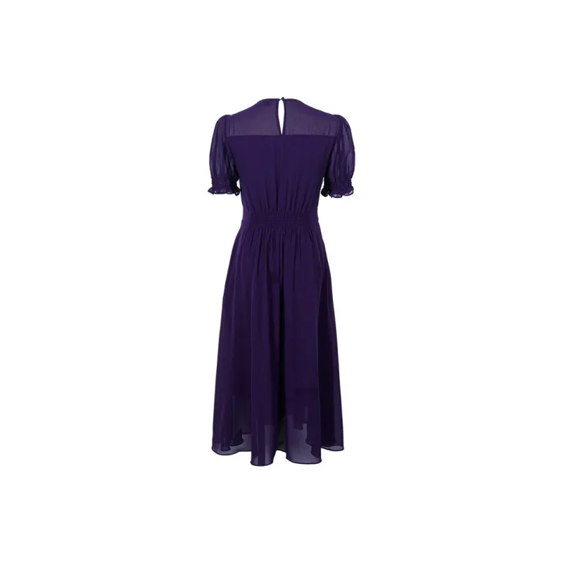 MISSSHINE Short Sleeved Dresses Women's Purple-1