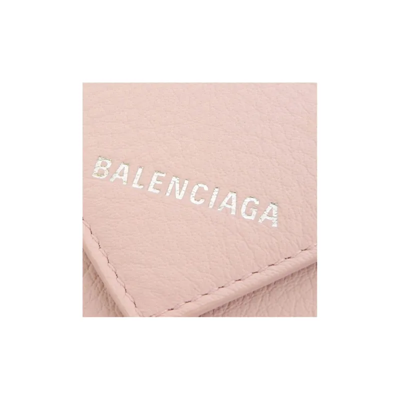Balenciaga Leather Wallet Regular Women's Light Pink-5