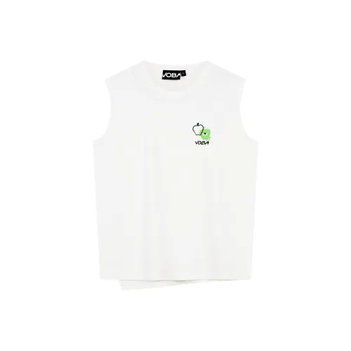 VOBA X TFBOYS 10th Anniversary Co-branded Series Tank Tops Unisex Raw White