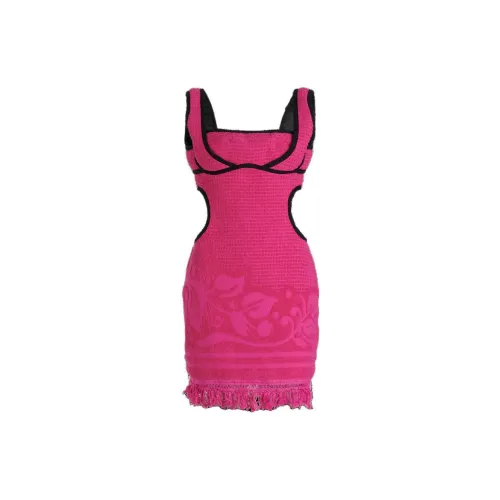 Marine Serre Slip Dresses Women's Pink