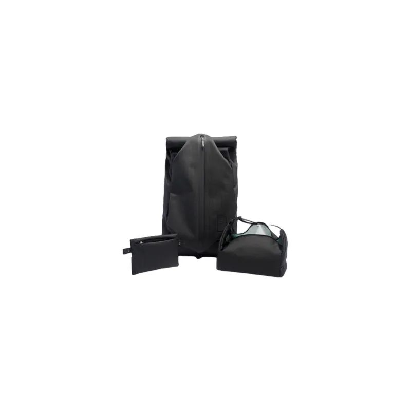 DECATHLON Nylon Backpack Combo Set Unisex Obsidian Black-0