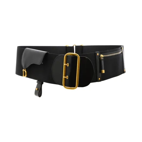 DIOR Vintage Finish Classic Identification Pin Buckle Women's Width  8CM