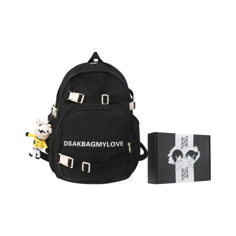 NOMK Nylon Backpack Regular Unisex Yellow/Black/Pink/Green-6