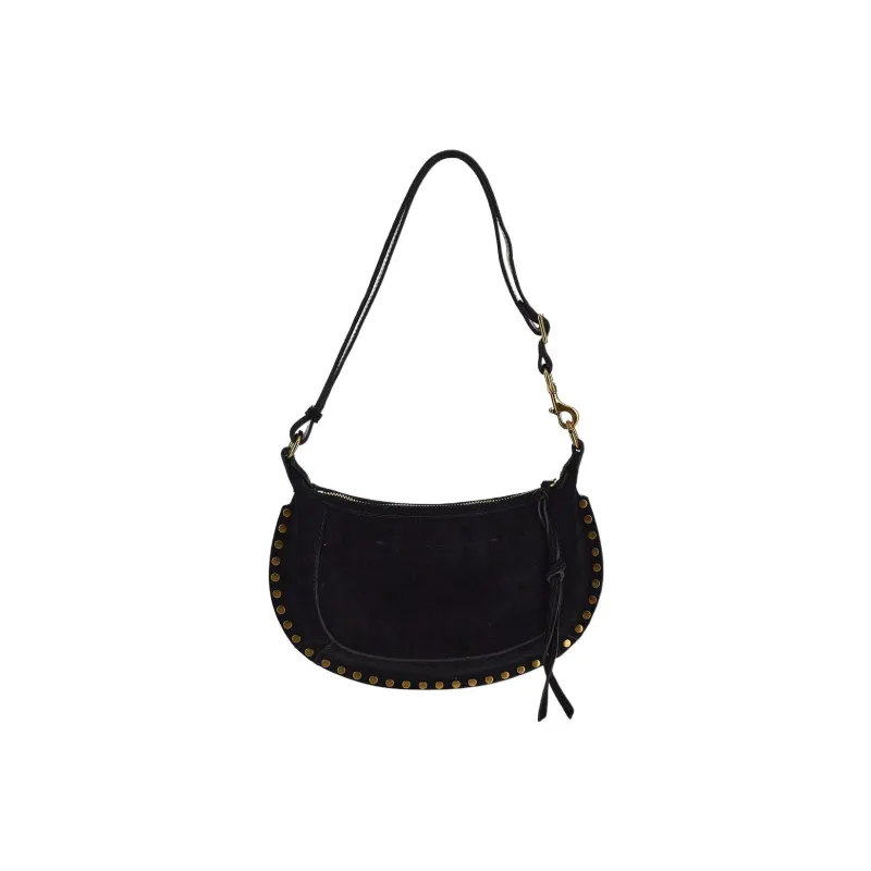 ISABEL MARANT Oskan Moon Zipped Medium Shoulder Bag-4