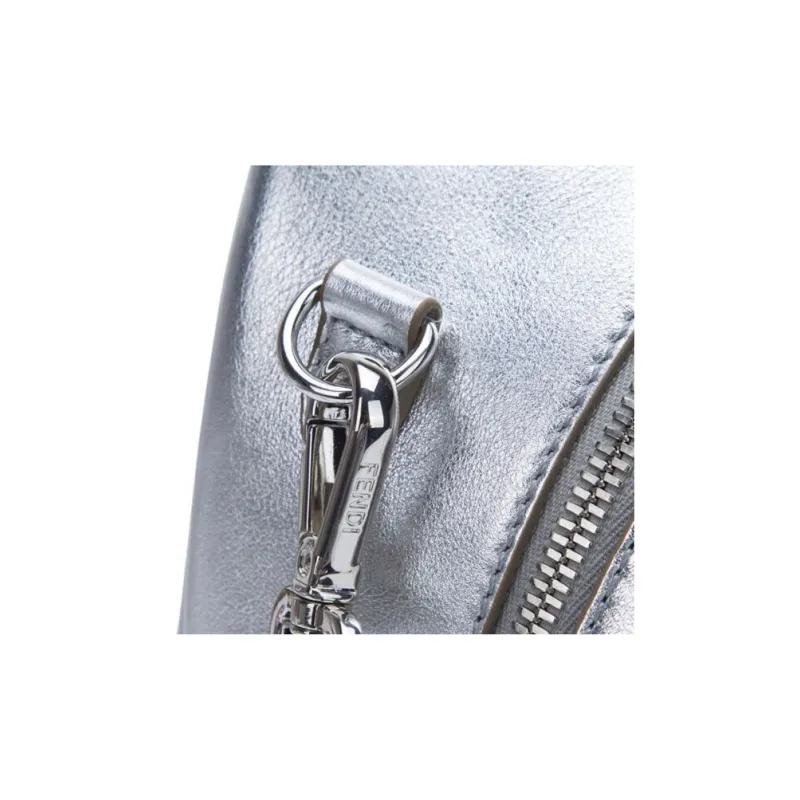 FENDI Leather Backpack Women's Blue-3