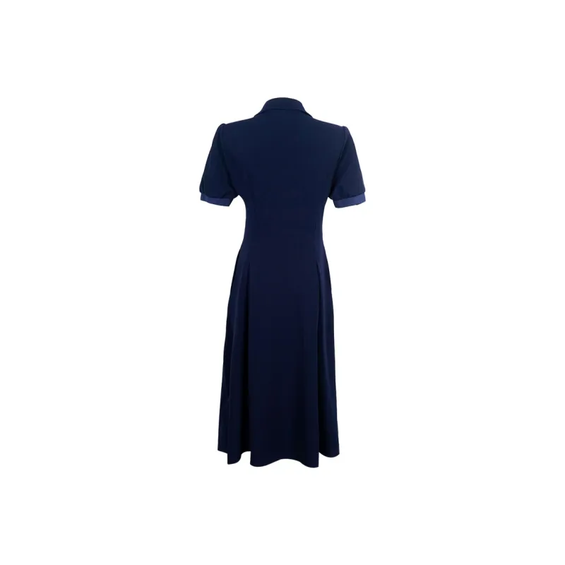 MISSSHINE Short Sleeved Dresses Women's Navy Blue-1