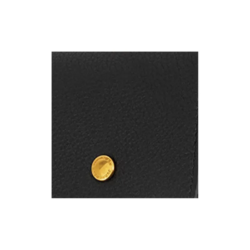 Burberry Leather Card Holder Wallet Coin Purses Small Size Women's Black-3
