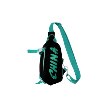 JANE KLAIN Nylon Shoulder Bag Crossbody Bag Sling Bags Small Size Women's Black/Green/White