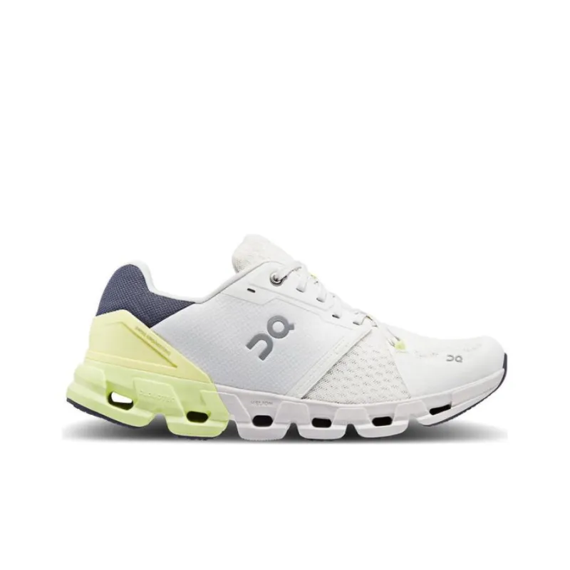 On Cloudflyer Cushioned Wear Resistant Lightweight Low Top Casual Running Shoes Men's White Yellow-1