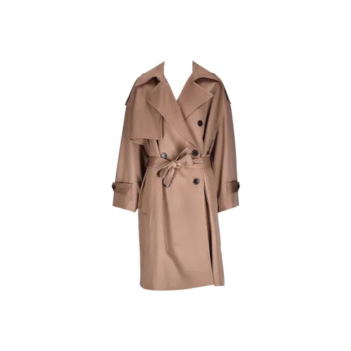 DRIES VAN NOTEN Trench Coats Women's Khaki