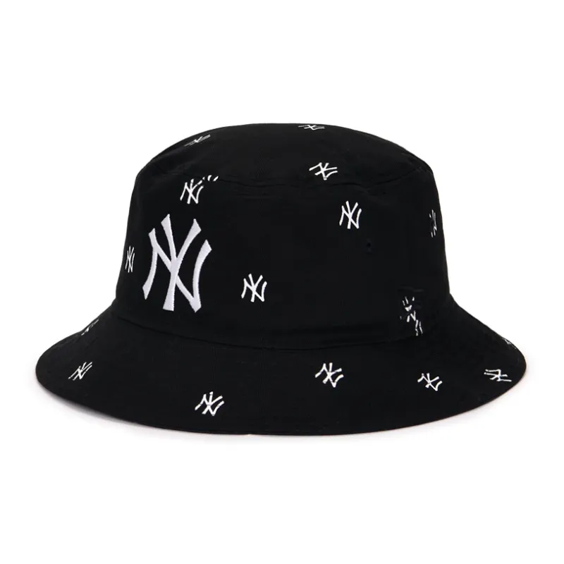 New Era Cotton Bucket Hats Unisex White-3