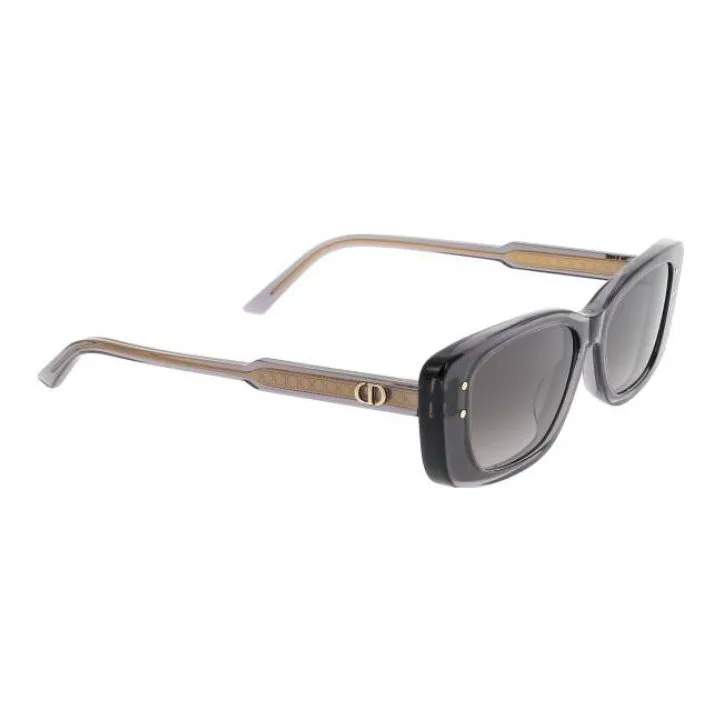 DIOR Acetate Oval Sunglasses Women's Gray-2
