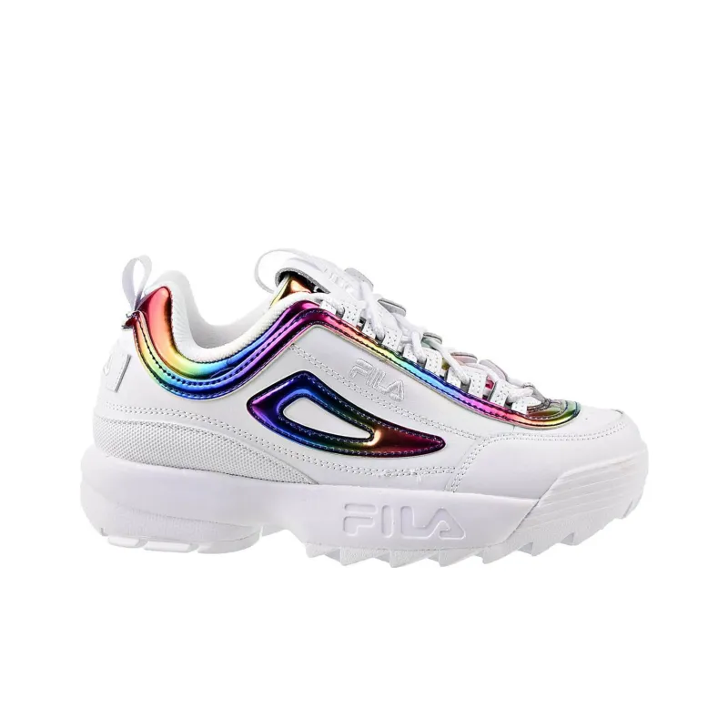 FILA Disruptor Anti Slip Wear Resistant Low Top Casual Shoes Women's White-1