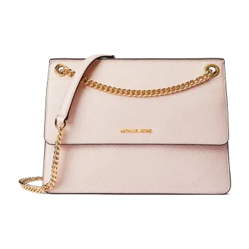 MICHAEL KORS Kathy Cow Leather Small Square Bag Shoulder Bag, Crossbody Bag Medium Size Women's Light Pink