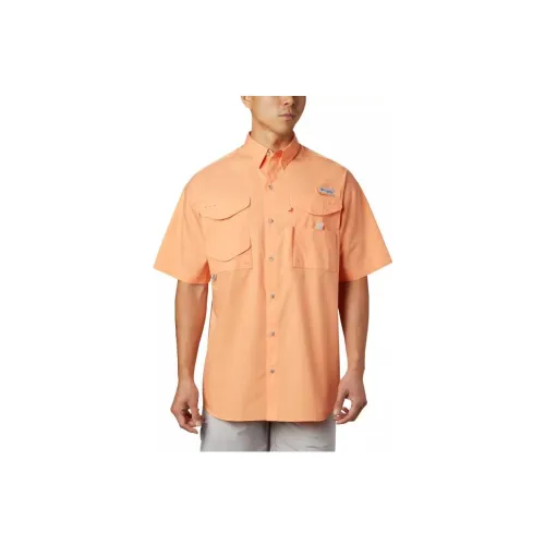 Columbia PFG Bonehead Shirts Men Orange