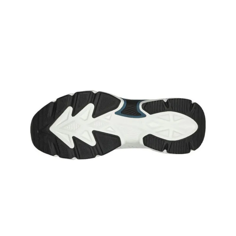 Skechers Anti Slip Wear Resistant Low Top Casual Running Shoes Men's Black White-3