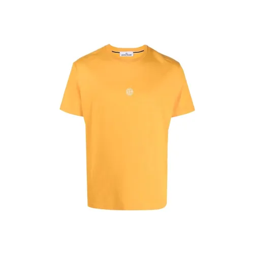 STONE ISLAND T-Shirts Men Yellow