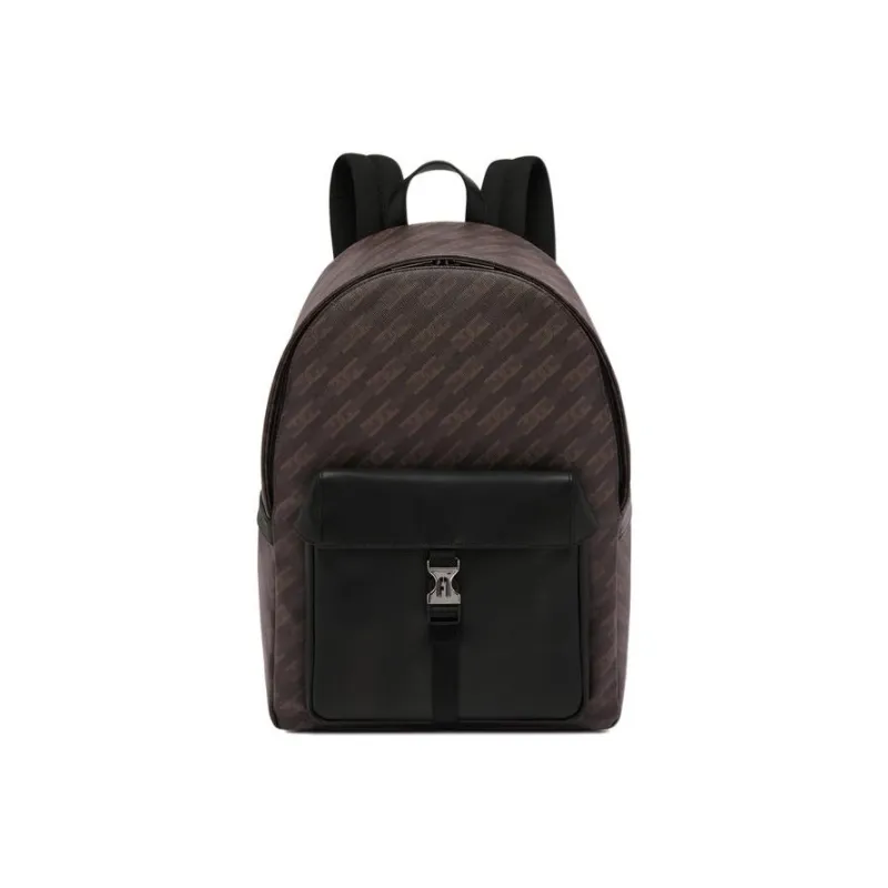 Furla Leather Backpack Men's Coffee-0