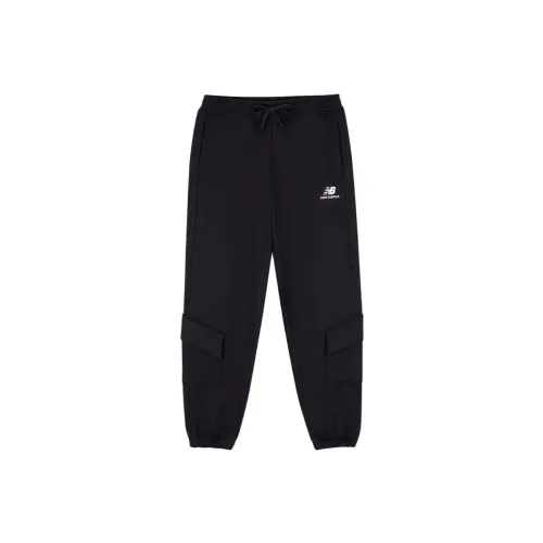 New Balance Sports Long Pants Knitted Sweatpants Men Black