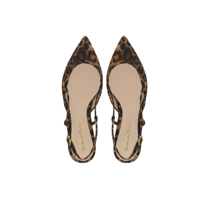 GIANVITO ROSSI Leopard-print Pointed Sandals-3