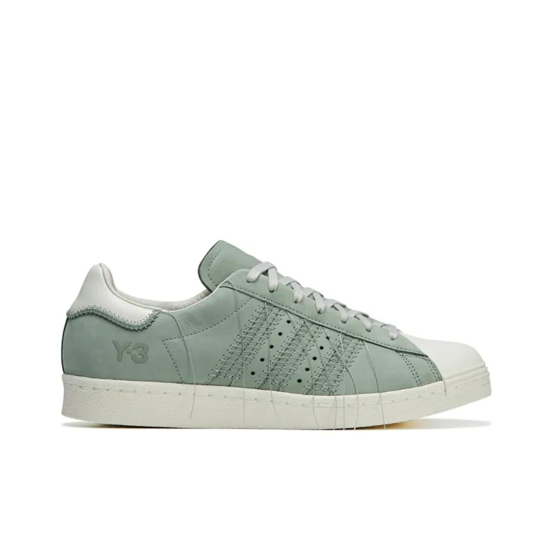 Adidas Y 3 Superstar Silver Green Off White Light Brown-1