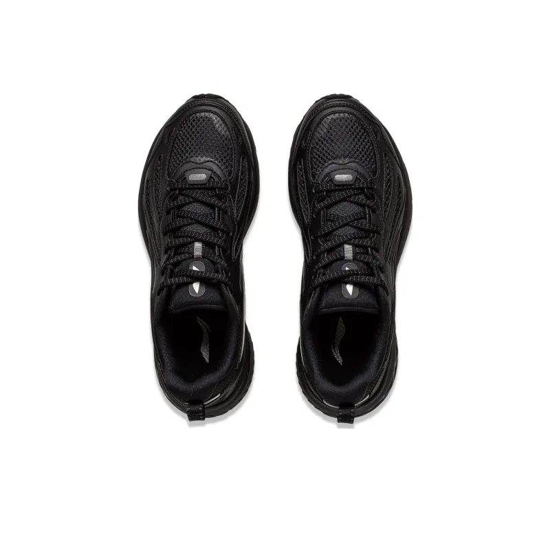 LiNing Fuyao V2 Cushioning, Slip Resistant, And Abrasion Resistant Low Top Running Shoes Women's Black-3