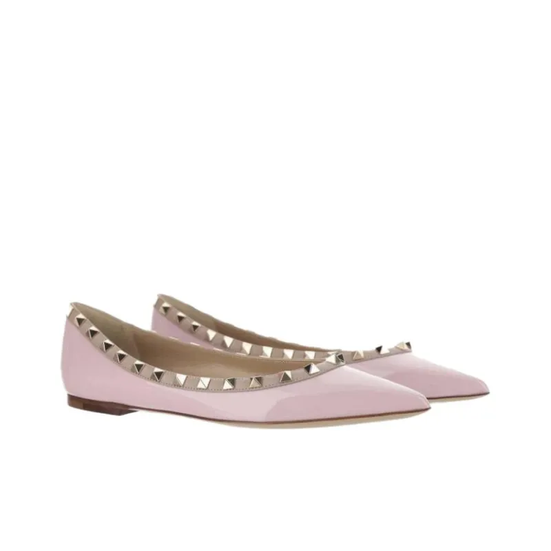 Valentino Rockstud GARAVANI Casual Single Shoes Women's Light Purple-1