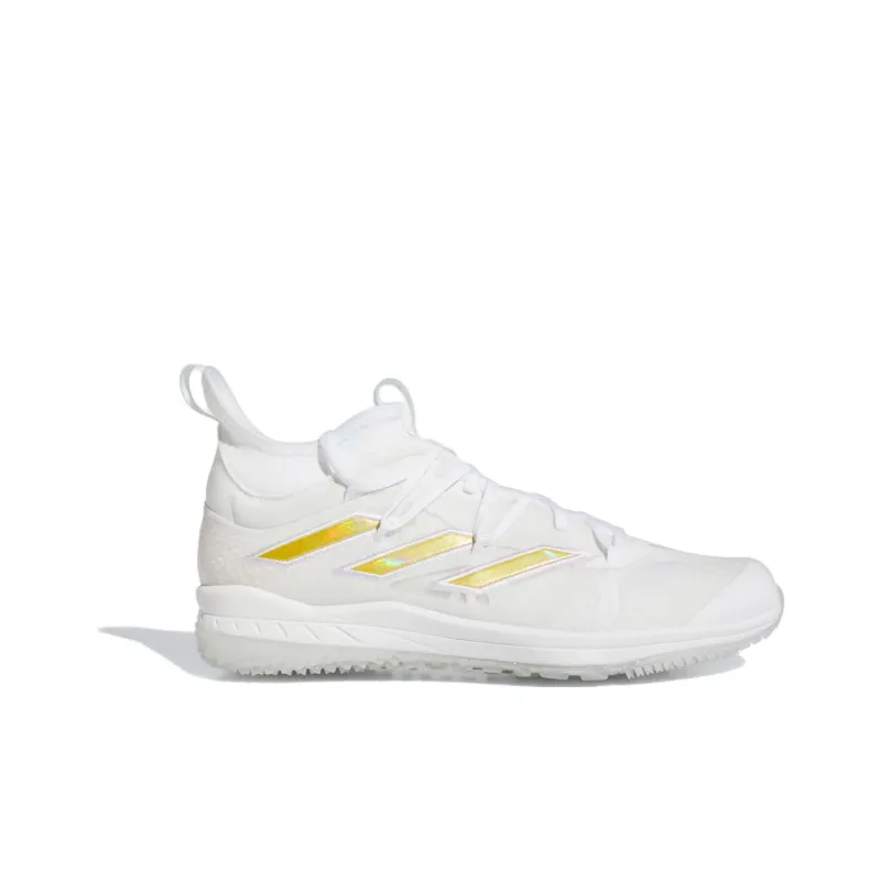 Adidas Adizero Afterburner 9 Nwv Turf Cloud White Gold Metallic-1