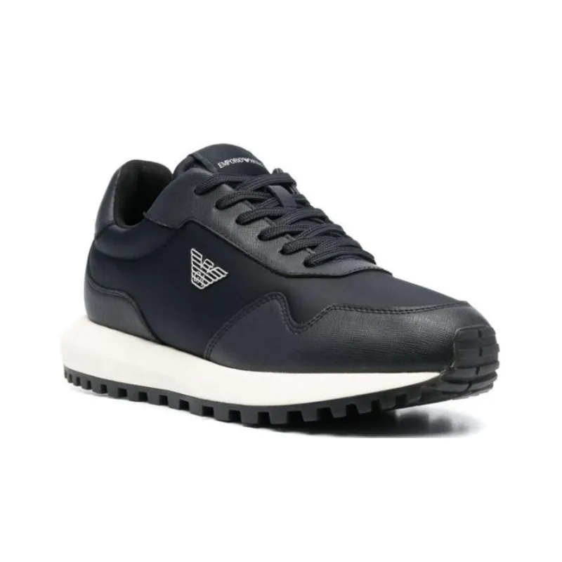 EMPORIO ARMANI Logo-appliqué Panelled Sneakers-1