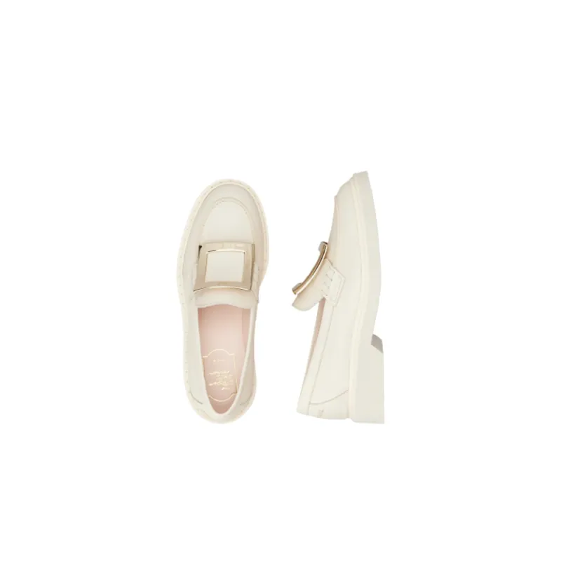 Roger Vivier Viv' Rangers Loafers Women's White-4
