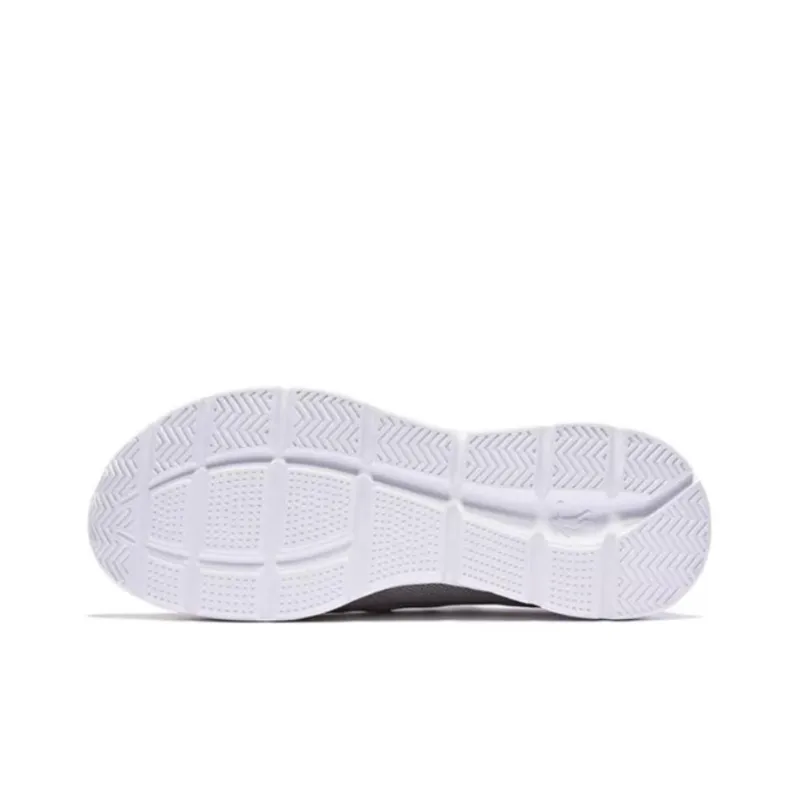QIAODAN Cushioning Lightweight Low Top Running Shoes Men's White Black-2