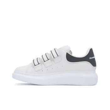 Alexander McQueen Thick Soled Leather Sneakers 'Beige Black'